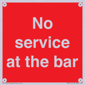 No service at the bar